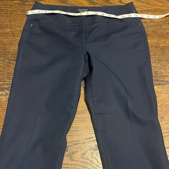 White House Black Market Navy Boot Cut Pants 56% cotton - Picture 7 of 12